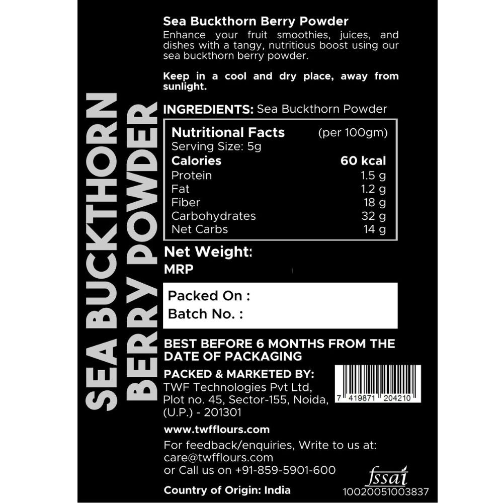 TWF Himalayan Sea Buckthorn Berries Powder