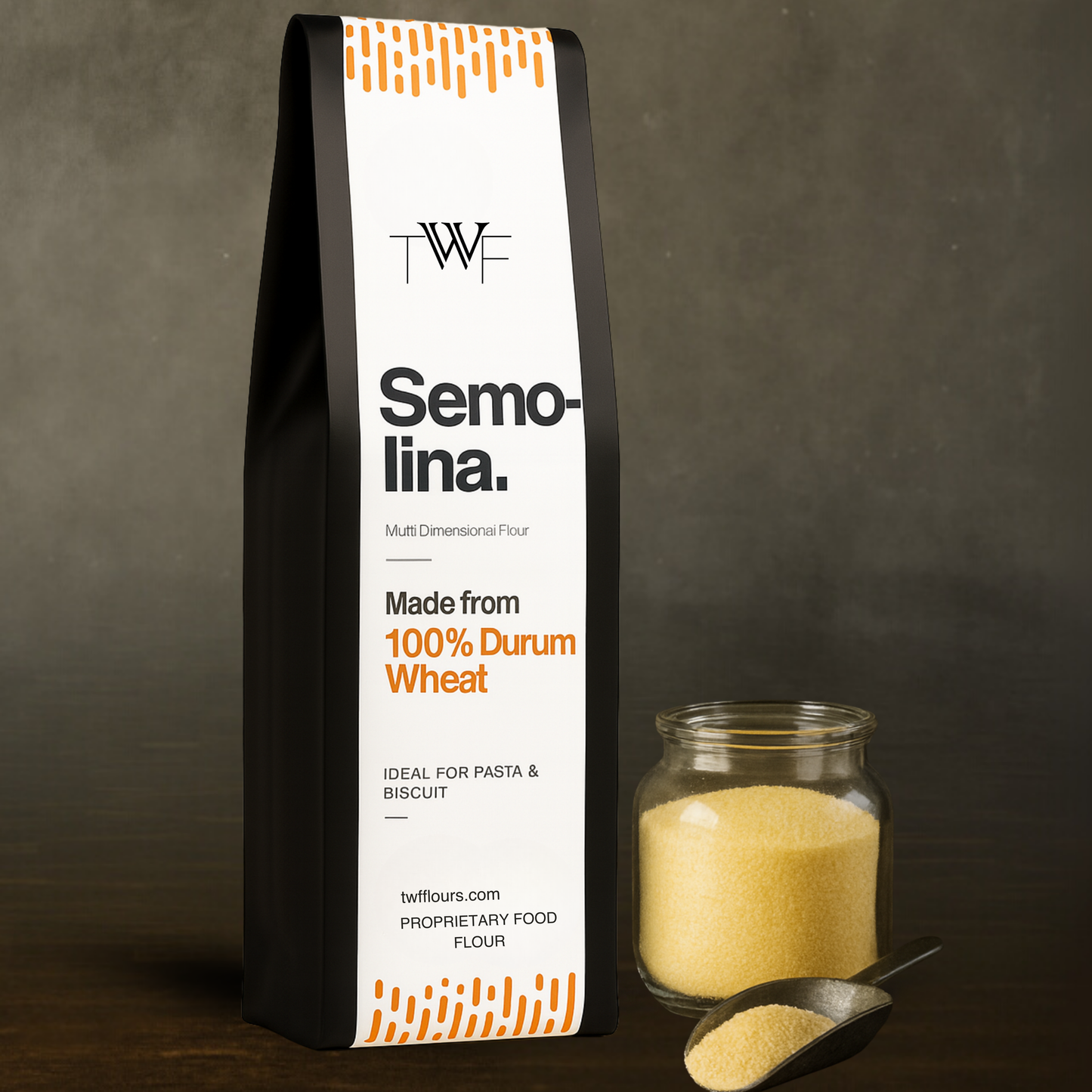 TWF Dusting Semolina (100% Durum, Golden Yellow) for Pizzas