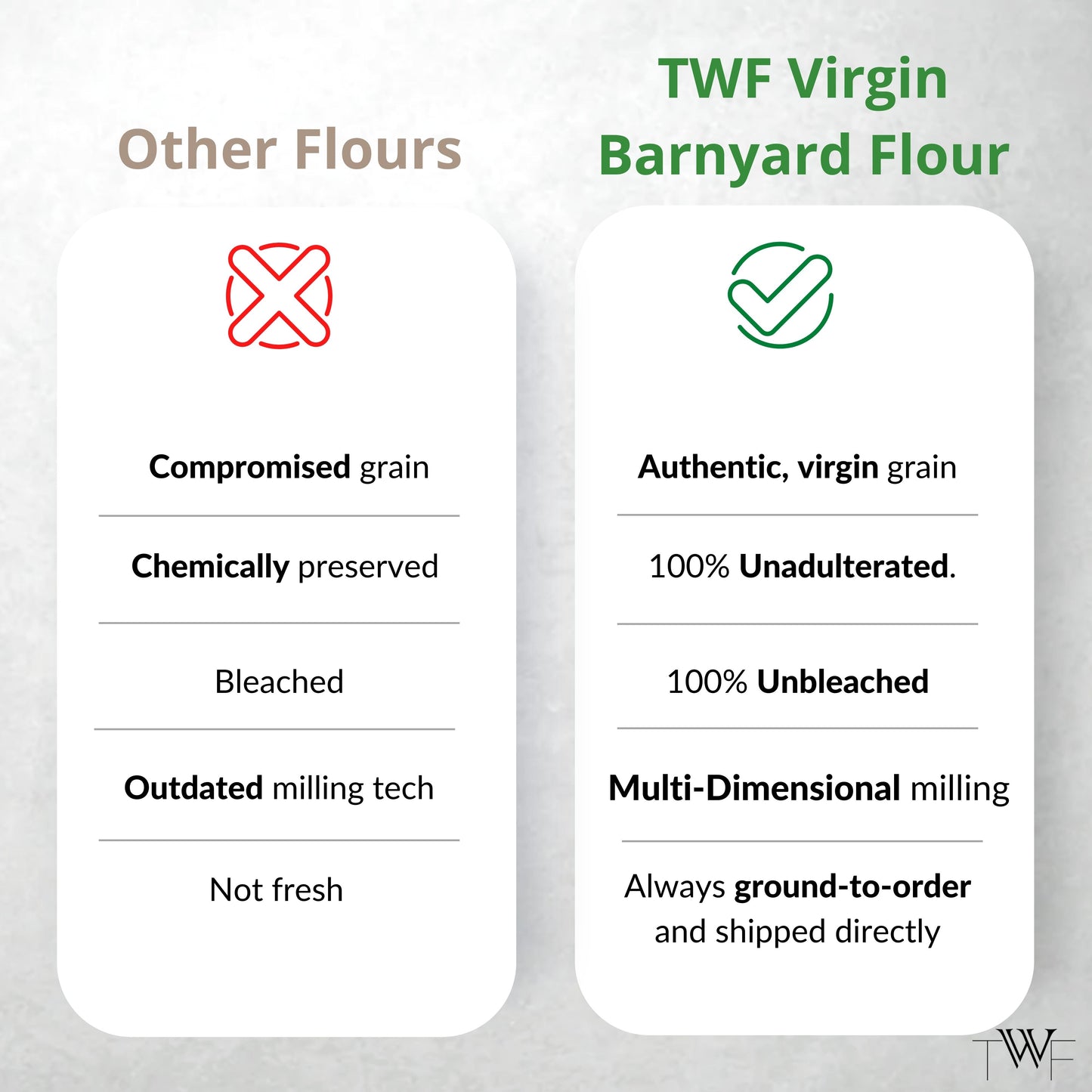 TWF Virgin Barnyard Flour