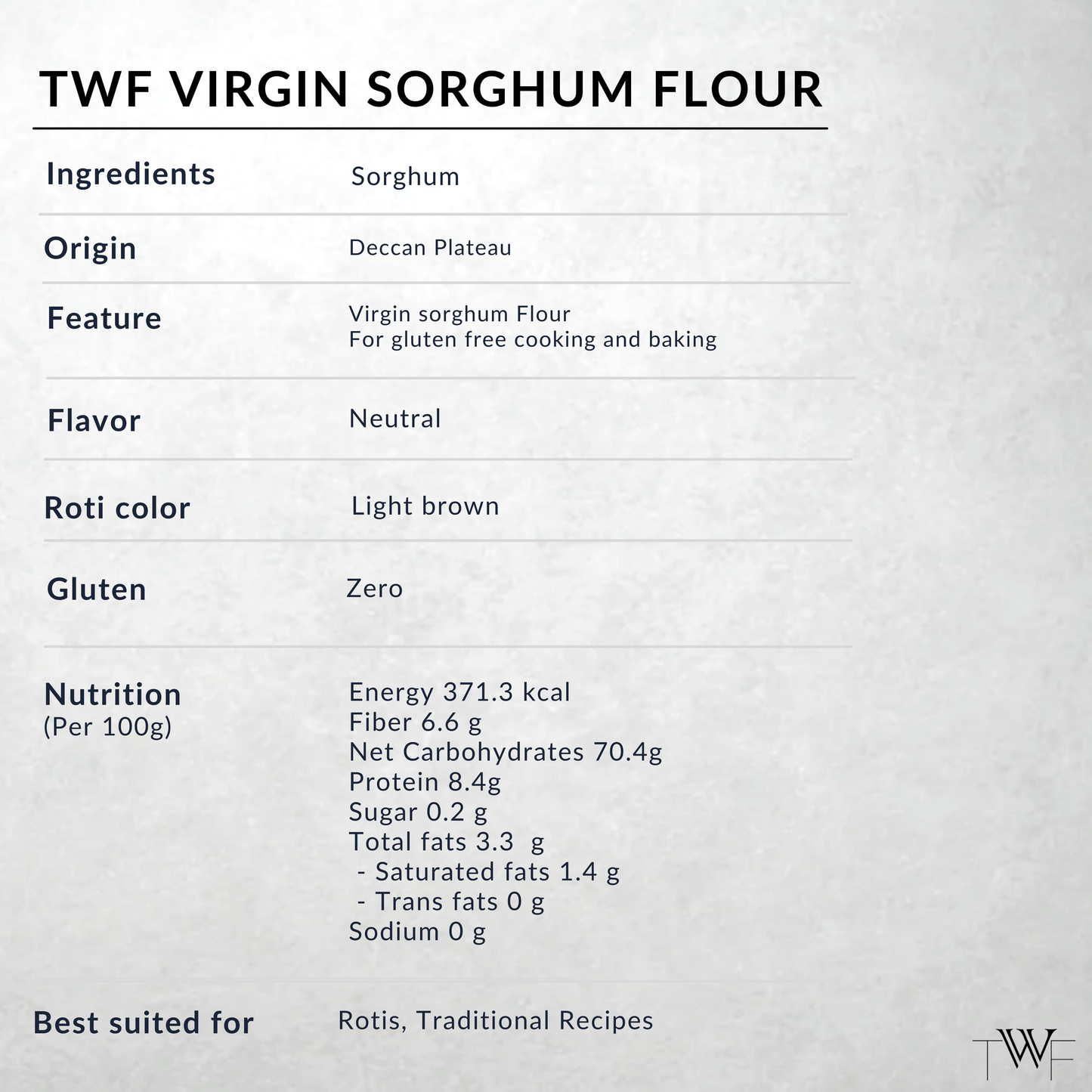 TWF Virgin Sorghum