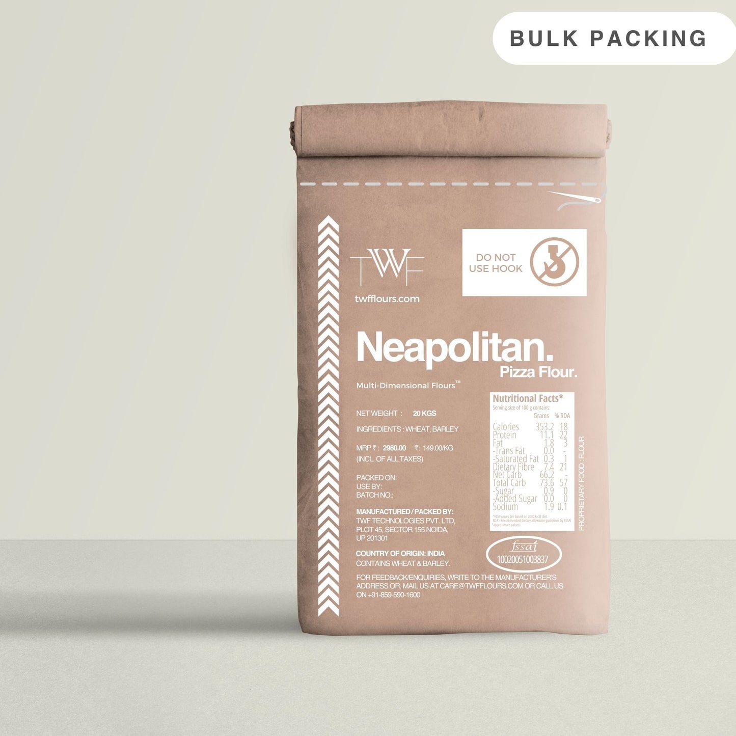 Neapolitan 00 pizza flour for artisan pizza dough