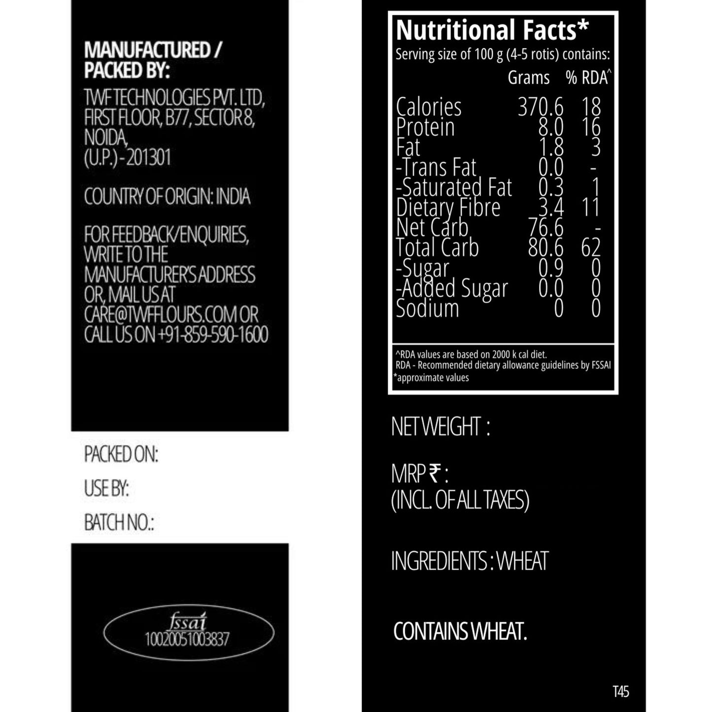 TWF T45 Cake Flour