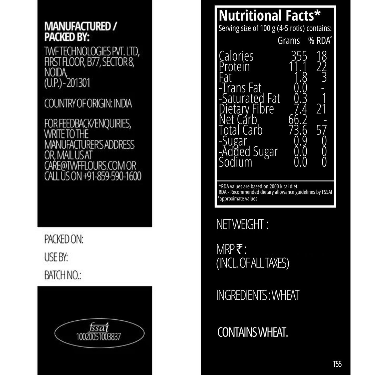 TWF T55 - Versatile Bread Flour