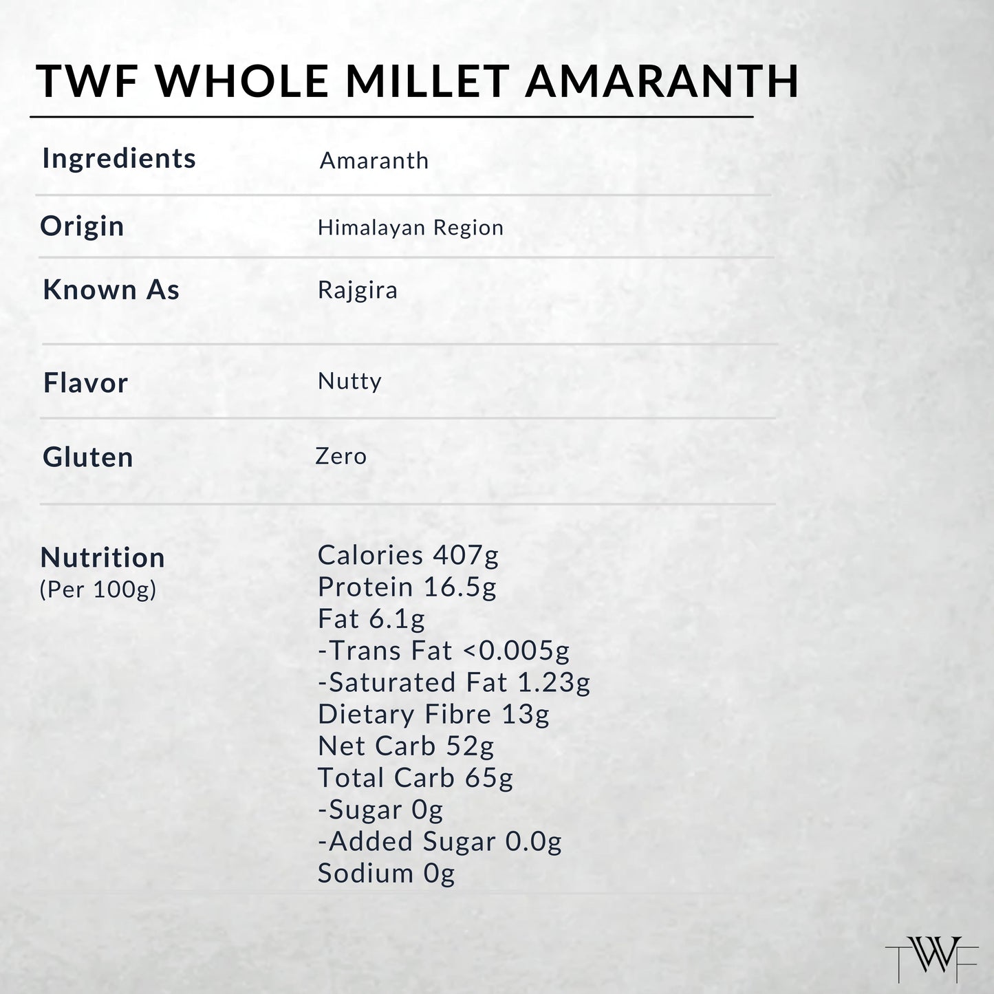 TWF Amaranth Whole Millet