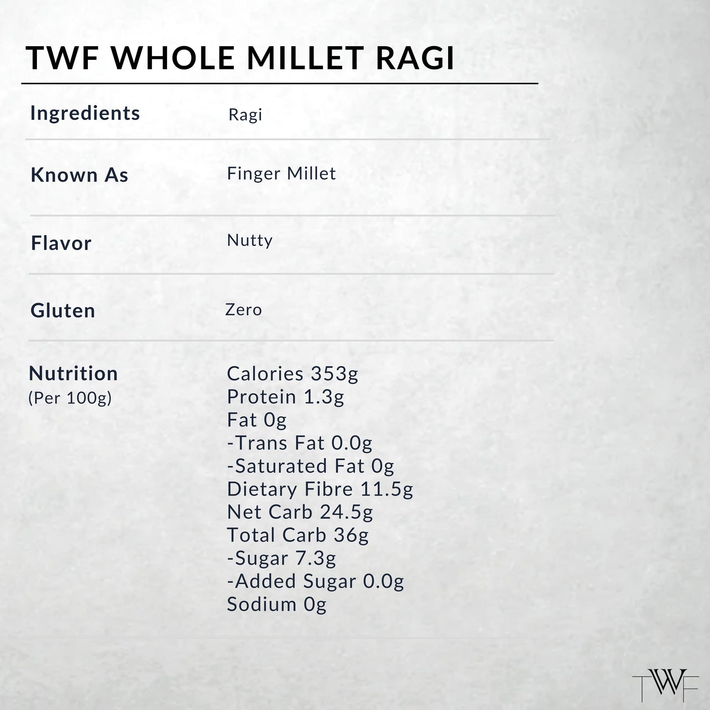 TWF Ragi Whole Millet