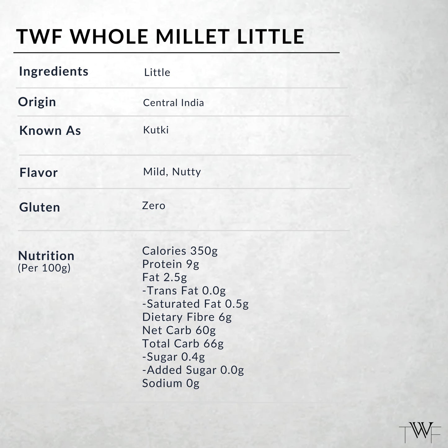 TWF Little Whole Millet