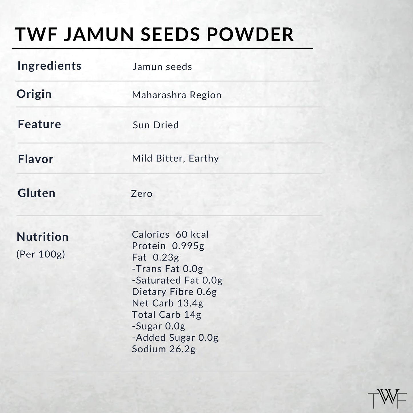 TWF Jamun Seeds Powder