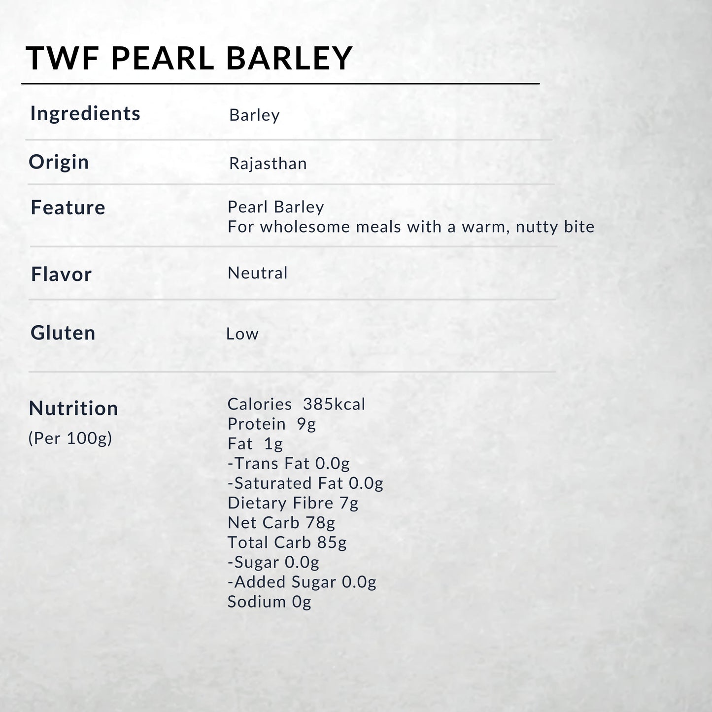 TWF Barley Daliya