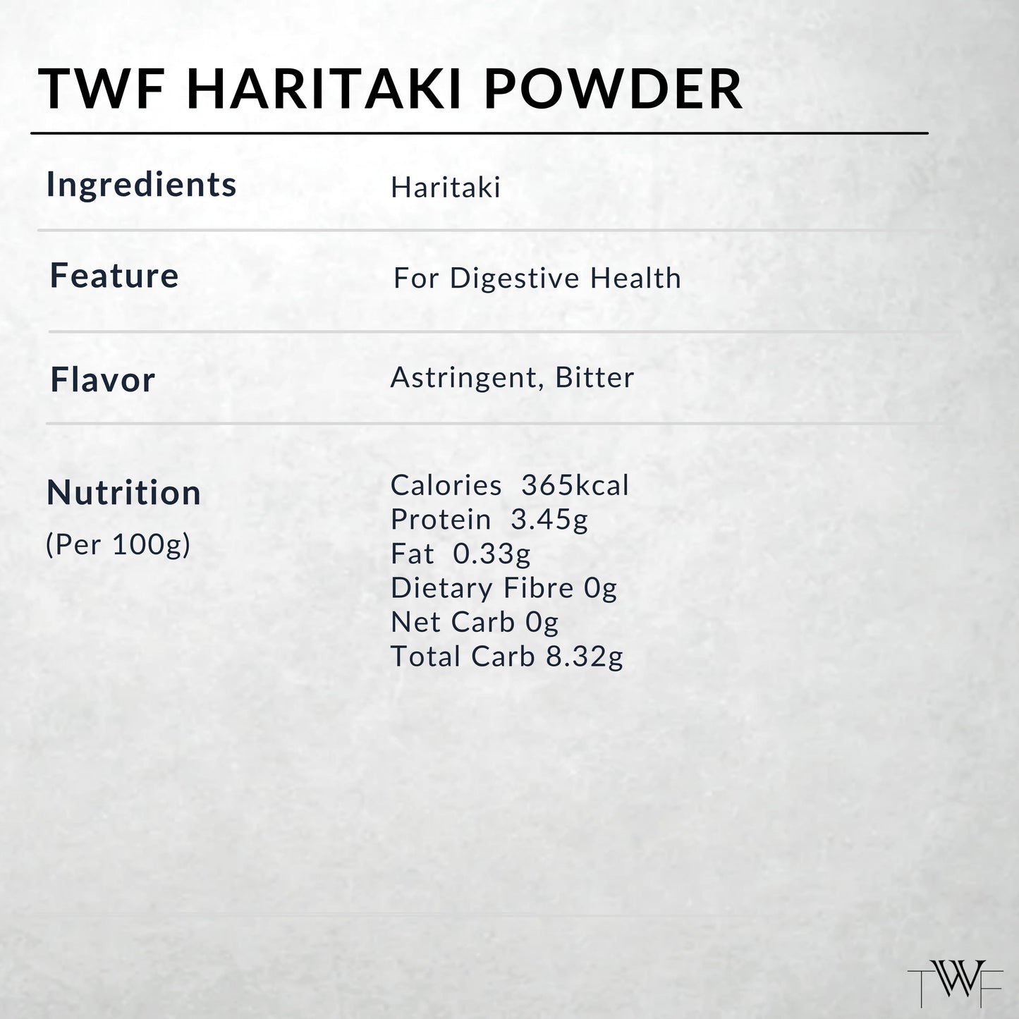 TWF Harad/Haritaki Powder