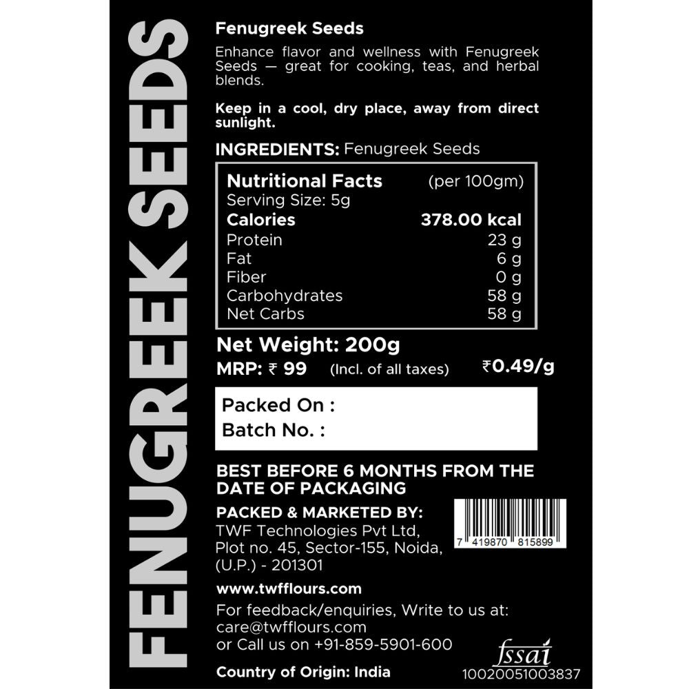 TWF Fenugreek Seeds (Sabut Methi Dana)