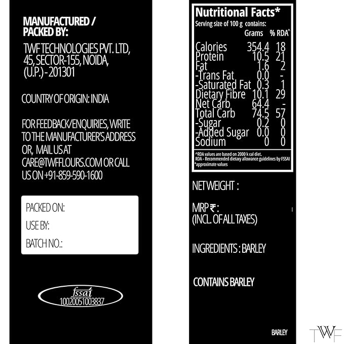 TWF Virgin Barley Flour