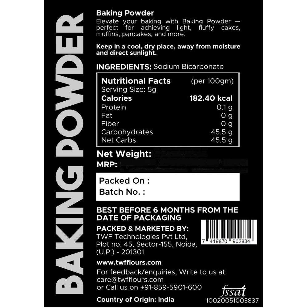 TWF Baking Powder - Double-Acting Leavening Agent