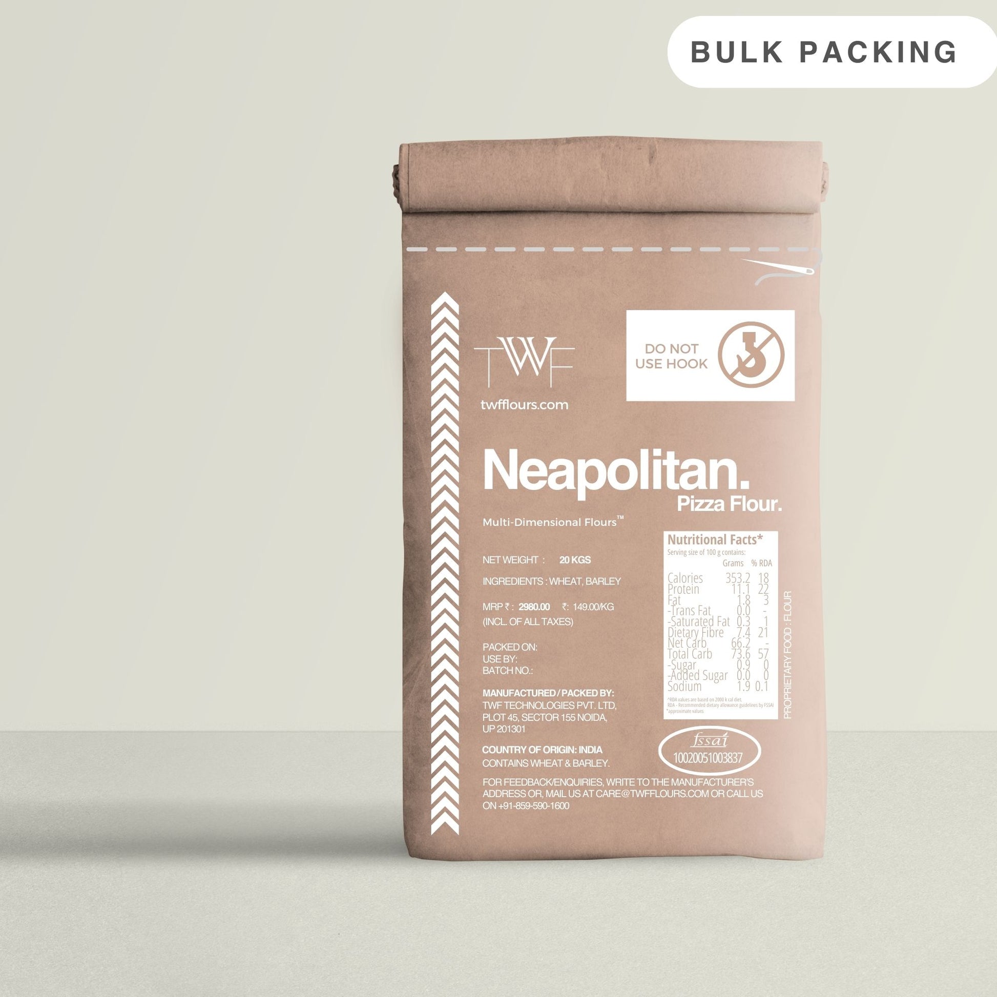 Neapolitan 00 pizza flour for artisan pizza dough