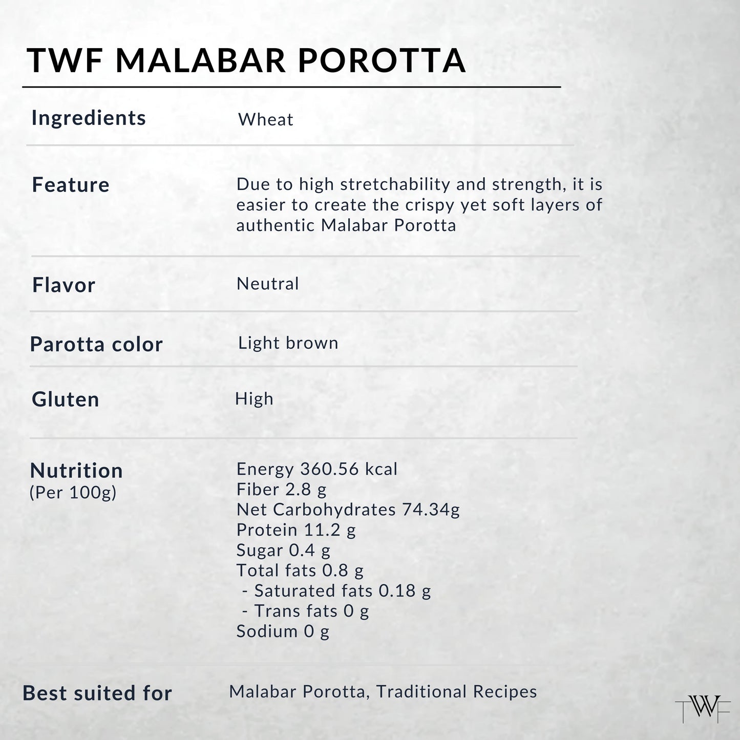 TWF Malabar Porotta Flour