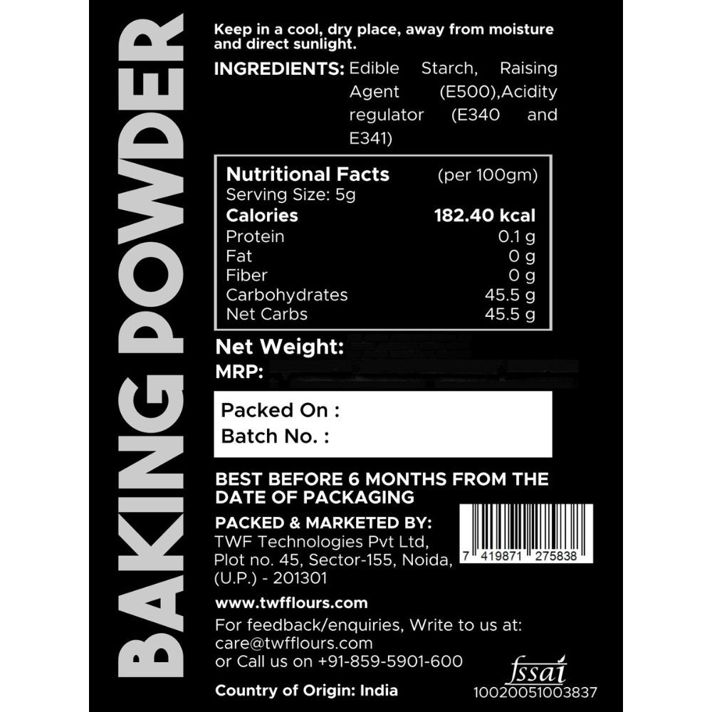 TWF Baking Powder - Double-Acting Leavening Agent