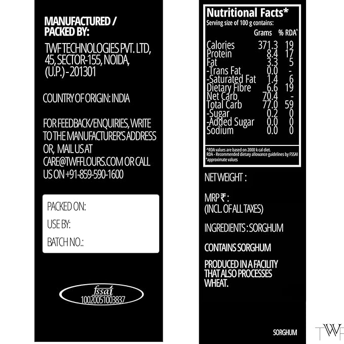 TWF Virgin Sorghum Flour
